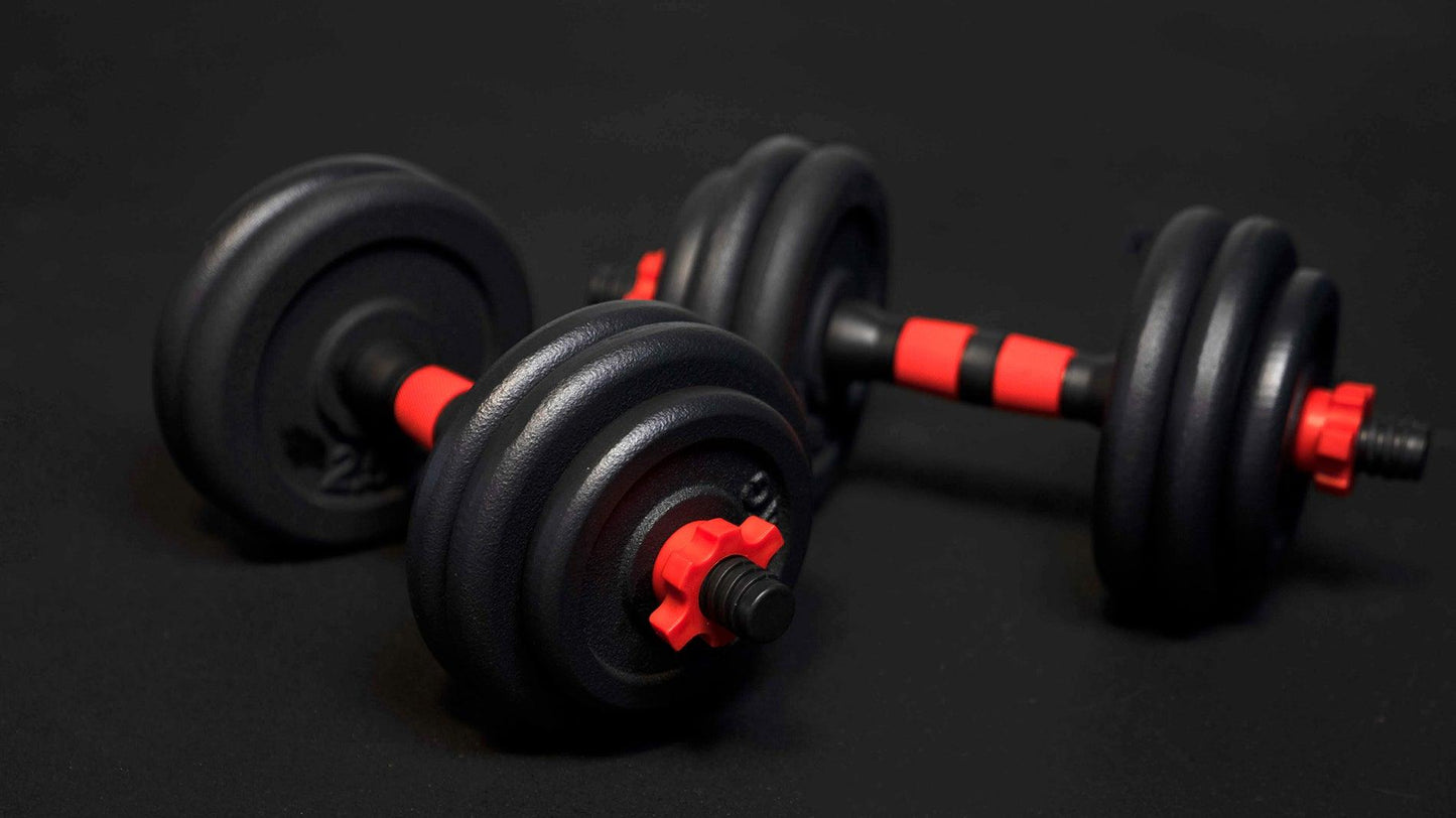 Adjustable Dumbbells 15Kg Fitness For Home Store 