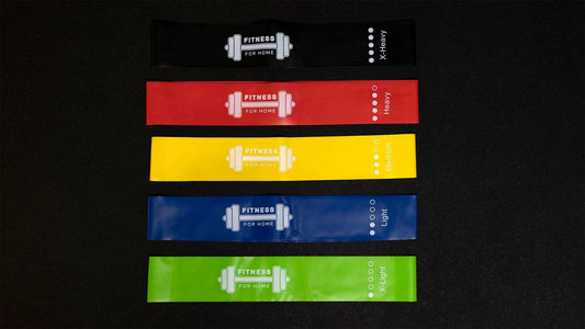 Multi coloured Mini Resistance Bands Fitness For Home Store 