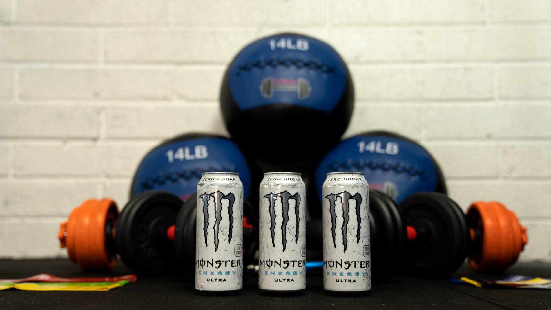 Monster Ultra Energy Drink - 500ml x 12 (White) Fitness For Home Store 